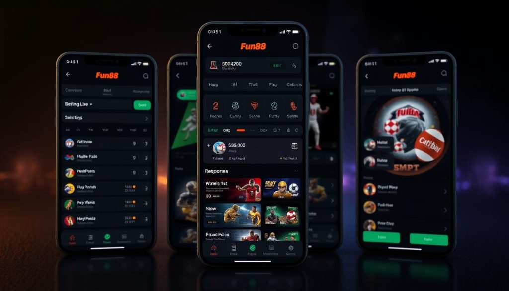giao diện mobile tối ưu Fun88