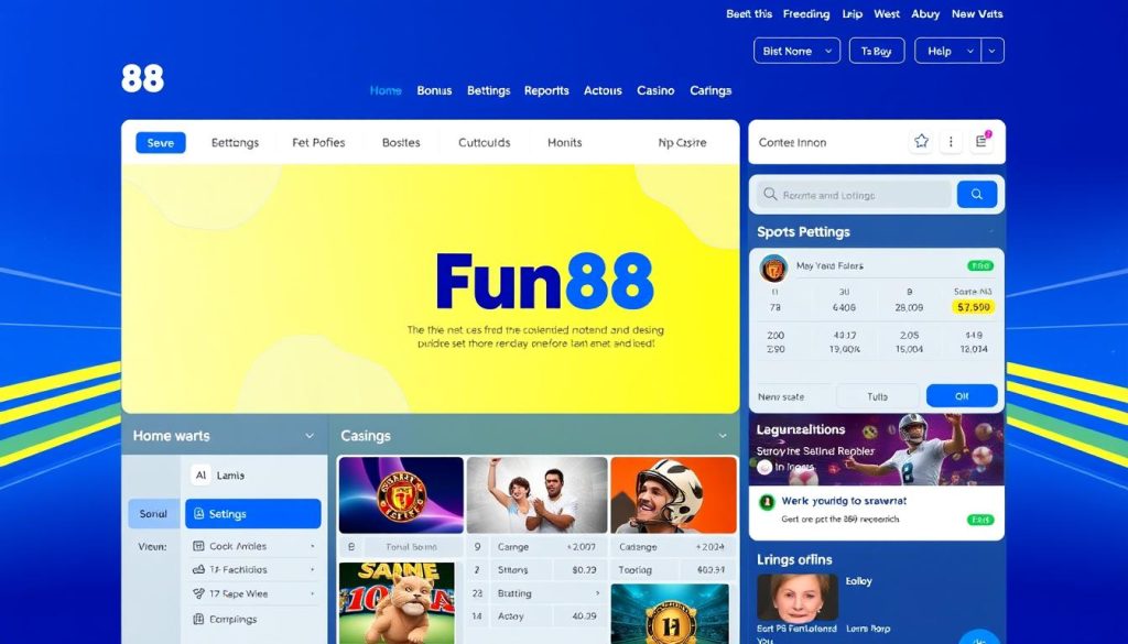 giao diện người dùng Fun88